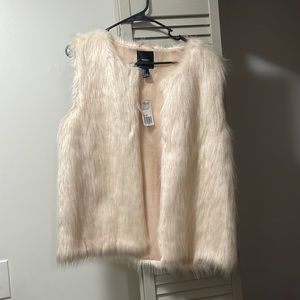 Faux fur vest